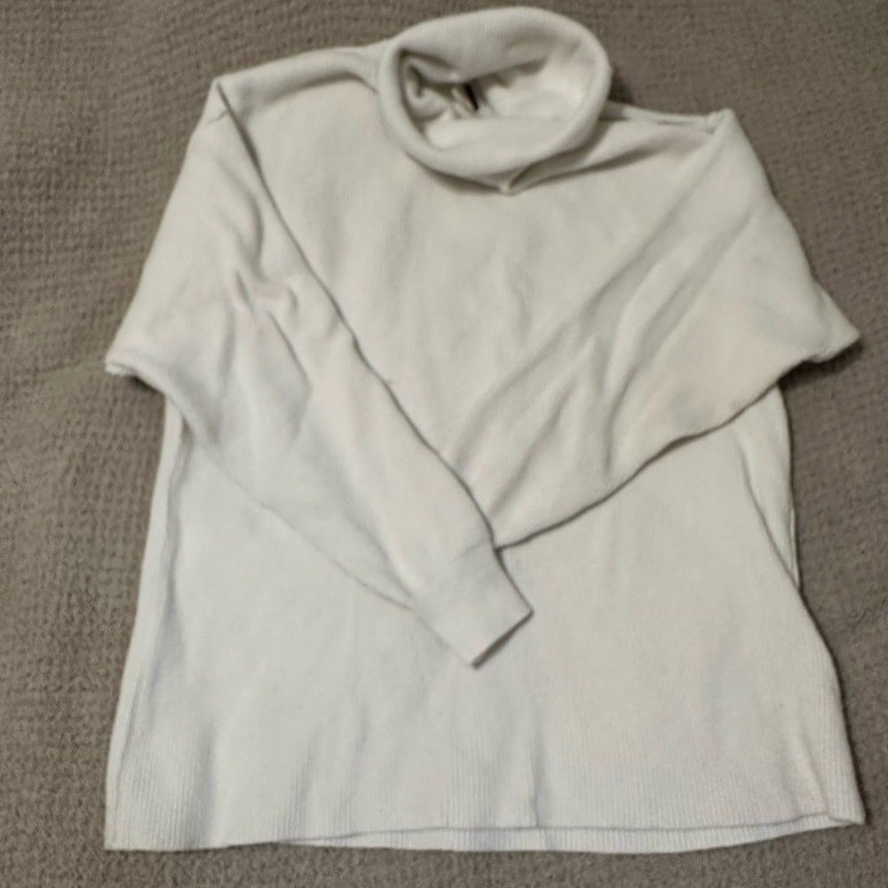 Cozy White Turtleneck Sweater